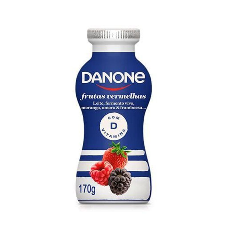 IOGURTE LIQ DANONE MORANGO 170G IOGURTE LIQ DANONE MORANGO 170G