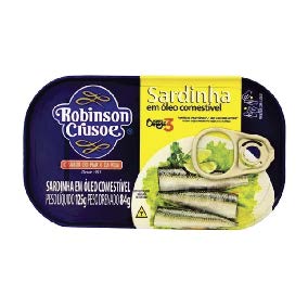 Sardinha Óleo Robinson Crusoé 125g