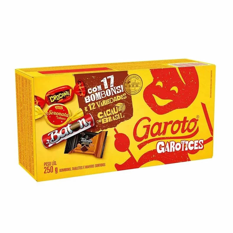 BOMBOM CAIXA GAROTO SORTIDO 250G BOMBOM CAIXA GAROTO SORTIDO 250G
